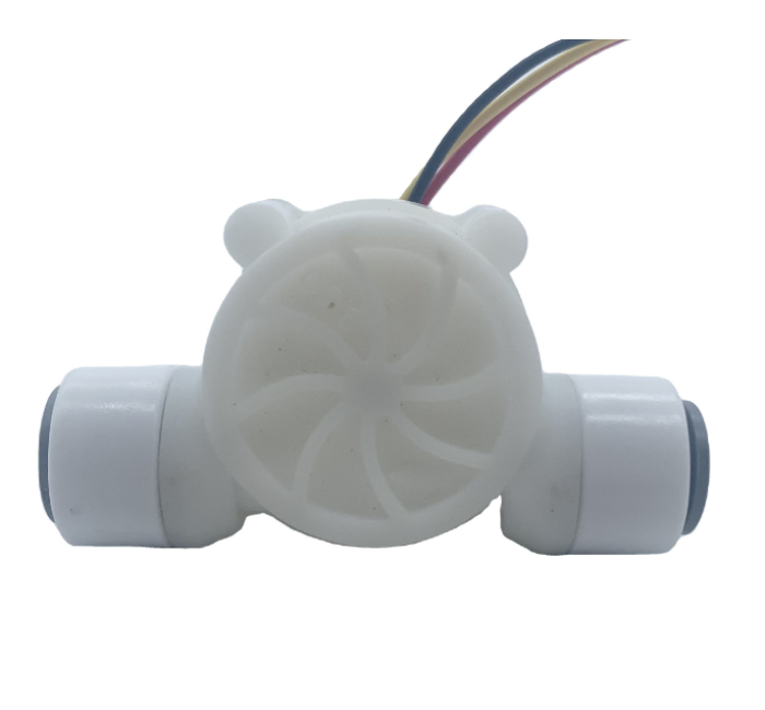 SEN-HZ83N 食品级POM水流量传感器3/8 &rdquo;液体流量计霍尔效应净水器涡轮流量传感器